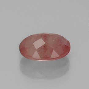 Andesina labradorita rojo natural de 1,06 ct, transparente, transparente / translúcido