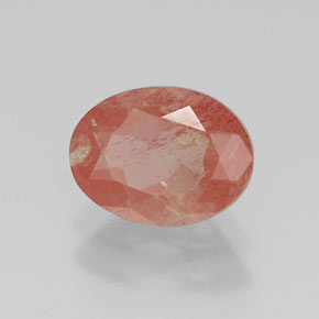 Andesina labradorita rojo natural de 1,17 ct, corte óvalo, VS