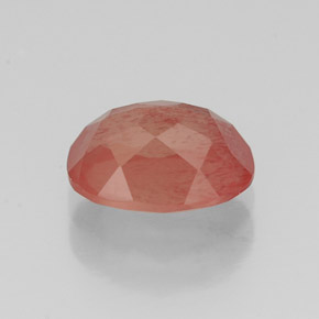 Andesina labradorita rojo natural de 1,36 ct, corte óvalo, VS