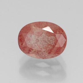 Andesina labradorita rojo natural de 1,33 ct, corte óvalo, VS