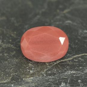 Andesina labradorita rojo natural de 1,38 ct, corte óvalo, VVS-VS