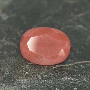 Andesina labradorita rojo natural de 1,38 ct, corte óvalo, VVS-VS