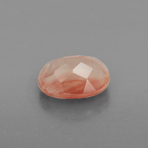 Andesina labradorita rojo natural de 1,49 ct, transparente, transparente / translúcido
