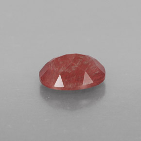 Andesina labradorita rojo natural de 0,90 ct, transparente, transparente / translúcido