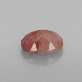 Labradorita Andesina Rojo naranja natural de 0.90 ct, Transparente, Transparente / Translúcido