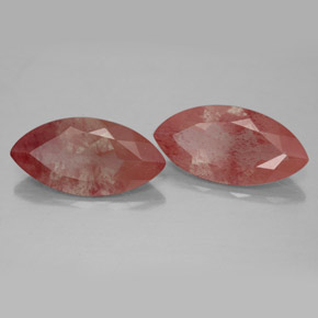 Gemas de andesina labradorita rojo natural de  ct, transparente, transparente / translúcido