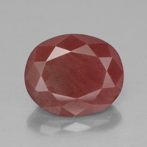 Labradorita Andesina Rojo naranja natural de 4.60 ct, Transparente, Transparente / Translúcido