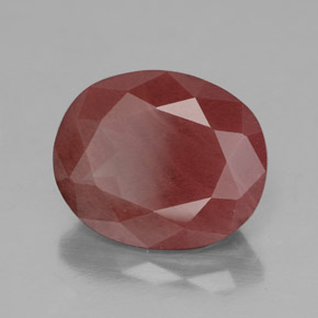 Labradorita Andesina Rojo naranja natural de 4.60 ct, Transparente, Transparente / Translúcido