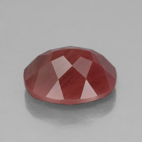 Labradorita Andesina Rojo naranja natural de 4.60 ct, Transparente, Transparente / Translúcido
