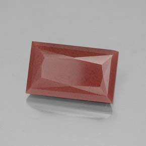 Andesina labradorita rojo natural de 4,12 ct, transparente, transparente / translúcido