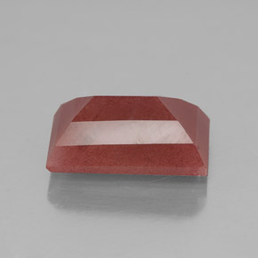 Andesina labradorita rojo natural de 4,12 ct, transparente, transparente / translúcido