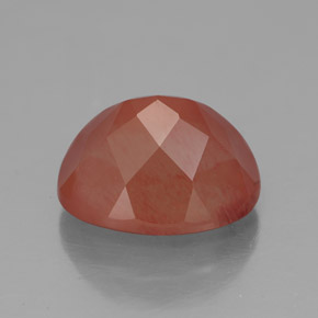 Andesina labradorita rojo natural de 4,21 ct, transparente, transparente / translúcido