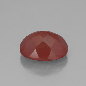 Andesina labradorita rojo natural de 2,84 ct, transparente, transparente / translúcido