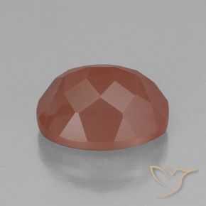 Labradorita Andesina Rojo azulado natural de 3.10 ct, Ovalada, Transparente / Translúcido