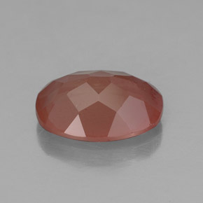 Andesina labradorita rojo natural de 2,40 ct, transparente, transparente / translúcido