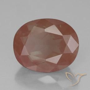 Labradorita Andesina Naranja cálido natural de 3.55 ct, Ovalada, Transparente