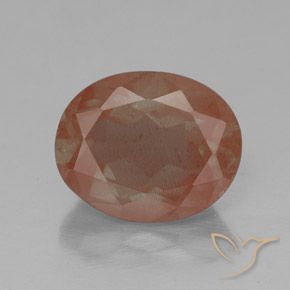 2.62ct Natural Naranja cálido Labradorita Andesina, Ovalada, Transparente / Translúcido