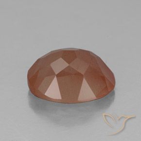 Labradorita Andesina Naranja cálido natural de 2.62 ct, Ovalada, Transparente / Translúcido