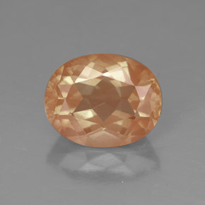 Labradorita Andesina Naranja miel natural de 2.74 ct, Transparente, Transparente / Translúcido