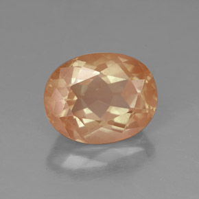 Labradorita Andesina Naranja miel natural de 2.74 ct, Transparente, Transparente / Translúcido