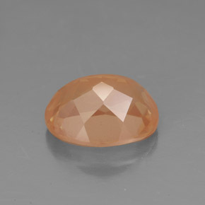 Labradorita Andesina Naranja miel natural de 2.74 ct, Transparente, Transparente / Translúcido