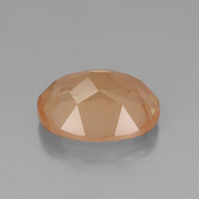 Labradorita Andesina Naranja miel natural de 3.49 ct, Transparente, Transparente / Translúcido