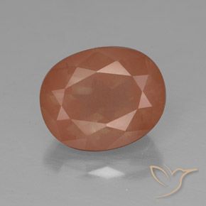 3.64ct Natural Naranja cálido Labradorita Andesina, Ovalada, Translúcido