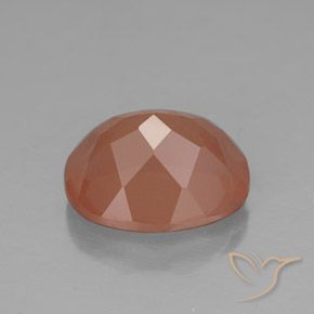 Labradorita Andesina Naranja cálido natural de 3.64 ct, Ovalada, Translúcido