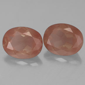 Gemas de Labradorita Andesina Naranja miel natural de  ct, Corte Óvalo, Transparente