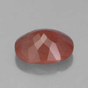 Andesina labradorita rojo natural de 4,44 ct, transparente, transparente / translúcido