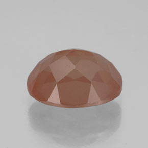 Andesina labradorita naranja natural de 2,72 ct, transparente, transparente / translúcido