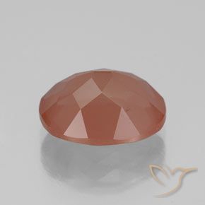 Labradorita Andesina Rojo medio natural de 2.69 ct, Ovalada, Transparente