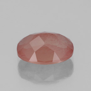 Labradorita Andesina Rojo naranja natural de 2.44 ct, Transparente, Transparente / Translúcido