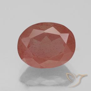 2.70ct Natural Rojo azulado Labradorita Andesina, Ovalada, Transparente / Translúcido