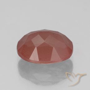 Labradorita Andesina Rojo azulado natural de 2.70 ct, Ovalada, Transparente / Translúcido