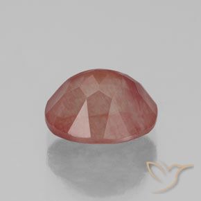 Labradorita Andesina Rojo sangre natural de 2.04 ct, Ovalada, Transparente / Translúcido