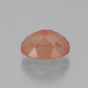 Andesina labradorita naranja natural de 1,86 ct, transparente, transparente / translúcido