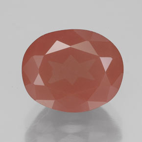 Andesina labradorita rojo natural de 4,03 ct, transparente, transparente / translúcido