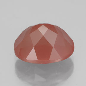 Andesina labradorita rojo natural de 4,03 ct, transparente, transparente / translúcido