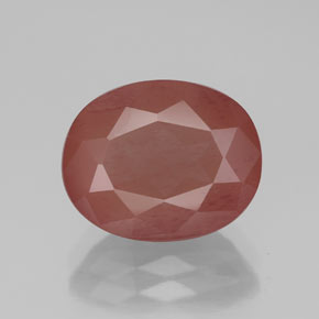 Andesina labradorita rojo natural de 3,35 ct, transparente, transparente / translúcido