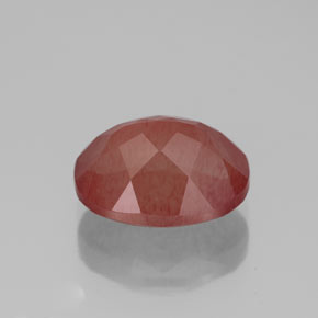 Andesina labradorita rojo natural de 2,86 ct, transparente, transparente / translúcido