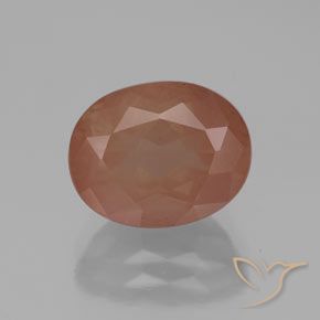 2.92ct Natural Naranja cálido Labradorita Andesina, Ovalada, Transparente