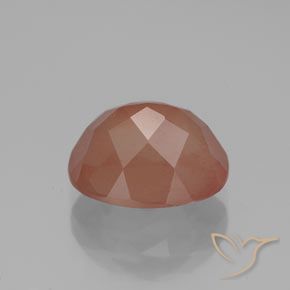 Labradorita Andesina Naranja cálido natural de 2.92 ct, Ovalada, Transparente