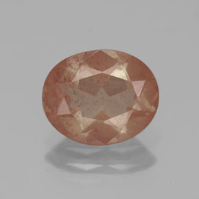 Labradorita Andesina Naranja miel natural de 2.23 ct, Transparente, Transparente / Translúcido