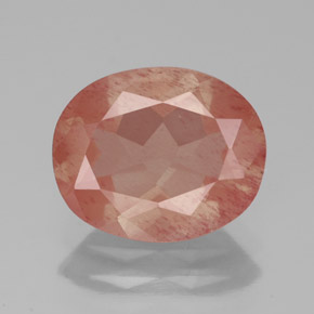 Labradorita Andesina Rojo medio natural de 2.99 ct, Transparente, Transparente / Translúcido