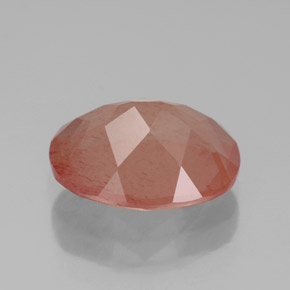 Labradorita Andesina Rojo medio natural de 2.99 ct, Transparente, Transparente / Translúcido