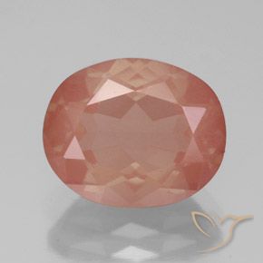 3.59ct Natural Rojo medio Labradorita Andesina, Ovalada, Transparente / Translúcido