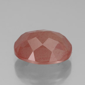Andesina labradorita rojo natural de 3,36 ct, corte óvalo, translúcido