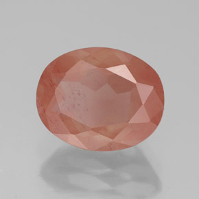 Andesina labradorita rojo natural de 2,79 ct, corte óvalo, translúcido