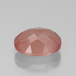 Andesina labradorita rojo natural de 2,57 ct, transparente, transparente / translúcido